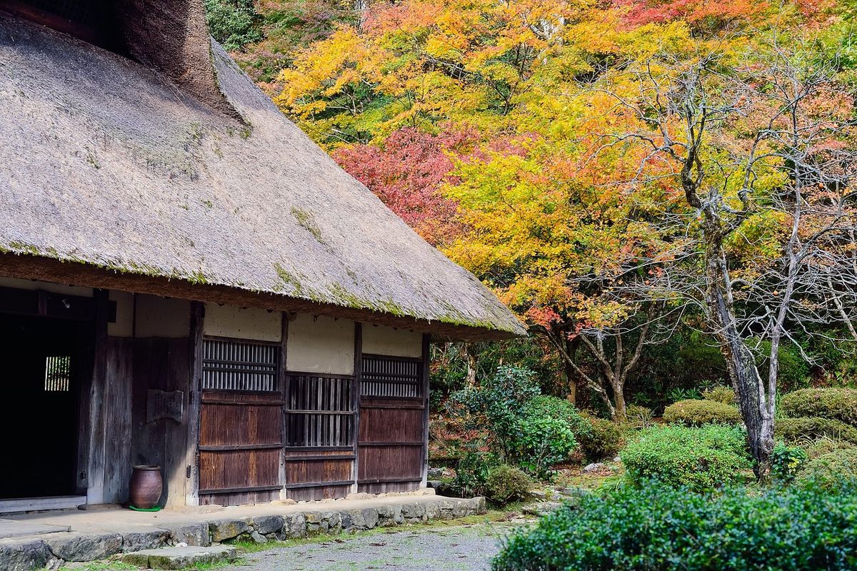 整備された山間の古民家